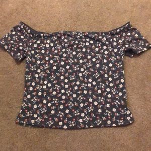 floral off the shoulder top